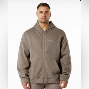 CLASSIC FULL ZIP JACKET - MOCHA - MEDIUM